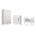 Quarto de Bebê Completo Lipe 5 Portas 7 Gavetas 100% Mdf Branco - Tigus