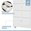 Quarto de Bebê Completo Lipe 5 Portas 7 Gavetas 100% Mdf Branco - Tigus