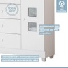 Quarto de Bebê Completo Lipe 5 Portas 7 Gavetas 100% Mdf Branco - Tigus