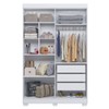 Quarto de Bebê Completo Lipe 5 Portas 7 Gavetas 100% Mdf Branco - Tigus