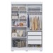 Quarto de Bebê Completo Lipe 5 Portas 7 Gavetas 100% Mdf Branco - Tigus