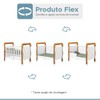 Quarto de Bebê Completo Lipe 5 Portas 7 Gavetas 100% Mdf Amadeirado/Branco - Tigus
