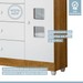 Quarto de Bebê Completo Lipe 5 Portas 7 Gavetas 100% Mdf Amadeirado/Branco - Tigus