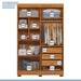 Quarto de Bebê Completo Lipe 5 Portas 7 Gavetas 100% Mdf Amadeirado/Branco - Tigus