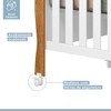 Quarto de Bebê Completo Lipe 5 Portas 7 Gavetas 100% Mdf Amadeirado/Branco - Tigus