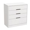 Cômoda 4 Gavetas Dormitório Gold S824 Branco Brilho - Kappesberg