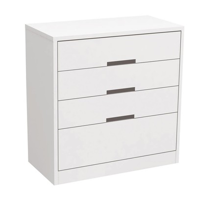 Cômoda 4 Gavetas Dormitório Gold S824 Branco Brilho - Kappesberg