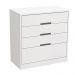Cômoda 4 Gavetas Dormitório Gold S824 Branco Brilho - Kappesberg