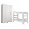 Quarto Infantil Completo Théo 4 Portas 3 Gavetas 100% Mdf Branco - Tigus