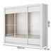Guarda-Roupa Casal City 3 Portas 4 Gavetas com Espelho Branco - Maxel