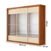 Guarda-Roupa Casal City 3 Portas 4 Gavetas com Espelho Cinamomo/Off White - Maxel