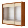 Guarda-Roupa Casal City 3 Portas 4 Gavetas com Espelho Cinamomo/Off White - Maxel