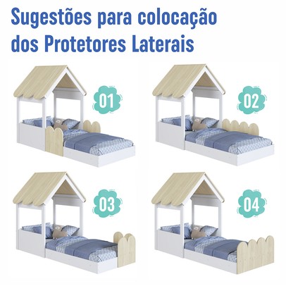 Cama Infantil Montessoriana Casinha Carvalho/Araguaia - Completa Móveis