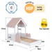 Cama Infantil Montessoriana Casinha Branco/Rosa Milkshake - Completa Móveis
