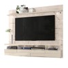 Painel para TV Até 60 Polegadas Lana 2 Portas 1 Prateleira com Led Calacata/Off White - Madetec