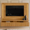 Painel para TV Até 75 Polegadas Gaia 2 Gavetas com Led Cumaru - Madetec