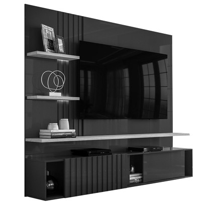 Estante para TV Até 65 Polegadas Atena 2 Portas Cumaru - Madetec