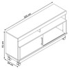 Rack para TV Até 50 Polegadas Artur 1 Porta Calacata/Off White - Madetec