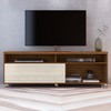 Rack para TV Até 65 Polegadas Cross 2 Portas Cedro/Off White - Madetec