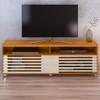 Rack para TV Até 65 Polegadas Cross 2 Portas Cinamomo/Off White - Madetec