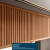 Cozinha Completa Proença 7 Portas 7 Gavetas Ripado com Vidro Dp2705rp Nogueira/Nude Prime Tx - Demóbile