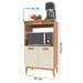 Armário de Cozinha Fine 2 Portas 1 Prateleira Freijo/Off White - Pnr Móveis