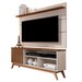 Rack com Painel para TV Até 50 Polegadas Lincoln 1 Porta 1 Prateleira Off White/Freijó - Pnr Móveis