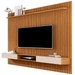Painel para TV Até 70 Polegadas Morfeu Ripado 2 Portas 1 Prateleira Nature/Off White 690 - Pnr Móveis