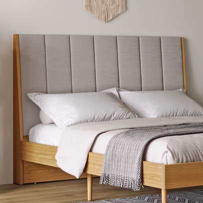 Cabeceira Queen Estofada Tw18 Freijó/Liso - Dalla Costa