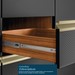 Cozinha Completa Proença 12 Portas 9 Gavetas com Vidro Dp3701mf Nogueira/Carbono Prime Tx - Demóbile