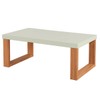 Mesa de Centro Industrial 100% Mdf Off White/Freijó F12 - Pradel