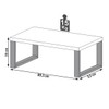 Mesa de Centro Industrial 100% Mdf Off White/Freijó F12 - Pradel