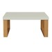 Mesa de Centro Industrial 100% Mdf Off White/Freijó F13 - Pradel