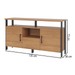 Balcão Buffet 2 Portas 1 Gaveta 100% Mdf F44 Freijó/Preto Fosco - Pradel