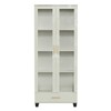 Cristaleira 2 Portas 1 Gaveta 100% Mdf Off White/Gold C58 - Pradel