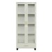 Cristaleira 2 Portas 1 Gaveta 100% Mdf Off White/Gold C58 - Pradel