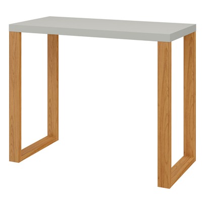 Mesa Escrivaninha Industrial 100% Mdf Off White/Freijó F11 - Pradel
