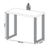 Mesa Escrivaninha Industrial 100% Mdf Off White/Freijó F11 - Pradel
