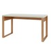 Mesa Escrivaninha Industrial 100% Mdf Off White/Freijó F20 - Pradel