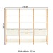 Estante para Livros 2 Portas 2 Gavetas 100% Mdf E93 Off White/Freijó/Gold - Pradel