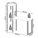 Mesa Escrivaninha Industrial 4 Prateleiras 100% Mdf Off White/Freijó F29 - Pradel