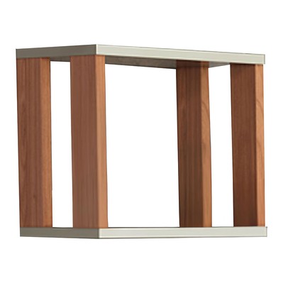 Nicho Industrial 100% Mdf Off White/Freijó F27 - Pradel