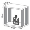 Nicho Industrial 100% Mdf Off White/Freijó F27 - Pradel
