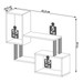 Prateleira Industrial 2 Prateleiras 100% Mdf Off White/Freijó F25 - Pradel