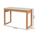 Mesa Escrivaninha Industrial 1 Gaveta 100% Mdf Off White/Freijó F24 - Pradel