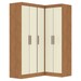 Guarda-Roupa Solteiro Modulado Paris 5 Portas Branco - Maxel