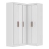 Guarda-Roupa Solteiro Modulado Paris 5 Portas Branco - Maxel