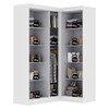 Guarda-Roupa Solteiro Modulado Paris 5 Portas Branco - Maxel