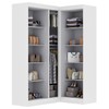 Guarda-Roupa Solteiro Modulado Paris 5 Portas Branco - Maxel
