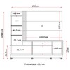 Estante para TV Até 60 Polegadas Stock Plus 2 Portas 2 Prateleiras com Rodízios Fendi/Naturale - Pnr Móveis
